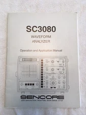 NEW Original SENCORE SC3080 Operation & Application (Owners Manual) Only 1 Avail