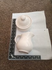Pfaltzgraff Gazebo White Creamer And Sugar Bo...