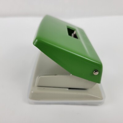 Leitz 5087 2 Hole Punch, Two width settings (7 cm / 8 cm) Green