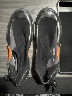 SEA TO SUMMIT SOLUTION FLEX NEOPRENE BOOTIES SIZE Sm BLACK/GRAY/ORANGE