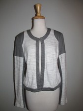 CAbi 211 Womens Size M Shrunken Knit Cropped Moto Blazer Jacket