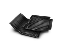 Original Audi Q6 e-tron Gummimatten Gummifußmatten schwarz vorne 85B061501 041