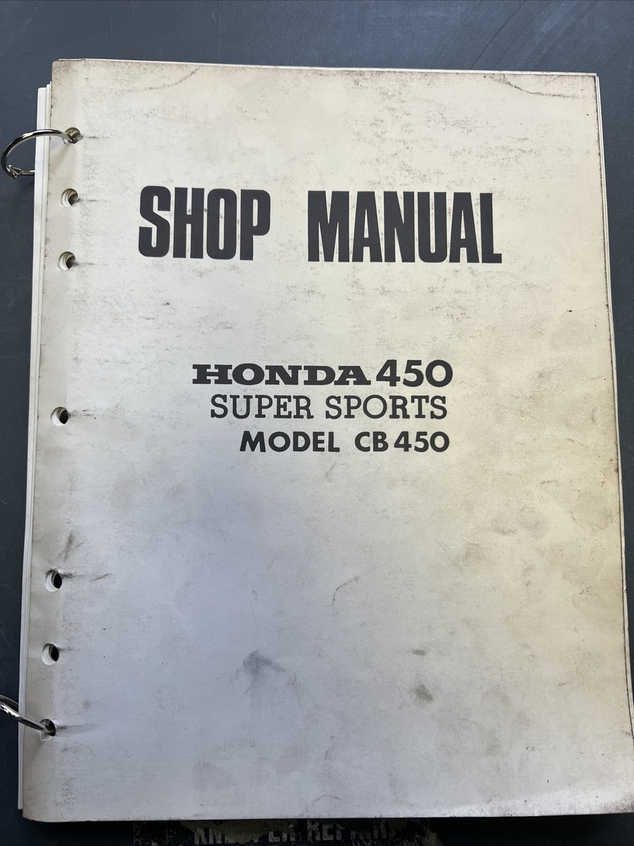 ホンダ　CB450　サービスマニュア　英語版 Honda 1965-1968 CB450 Motorcycle Super Sport Service Manual | eBay