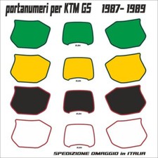 KTM GS 1987-1988-1989 portanumeri  in kristal