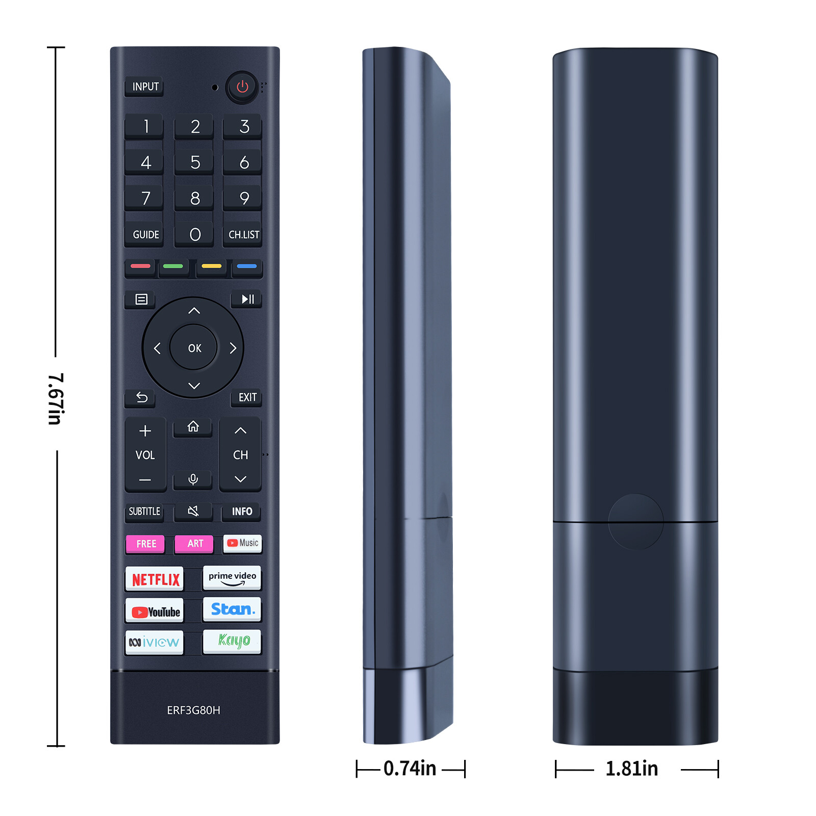 ERF3G80H For Hisense TV Remote Control 43A7G 50A7G 55A7G 65A7G 75A7G ...