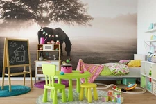 3D Horse Tree Wallpaper Wall Mural Removable Self-adhesive Sticker840