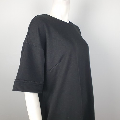 CCX City Chic Plus Size XS Black T Shirt Jersey Dress Short Sleeve Casual Pocket - Picture 7 of 11