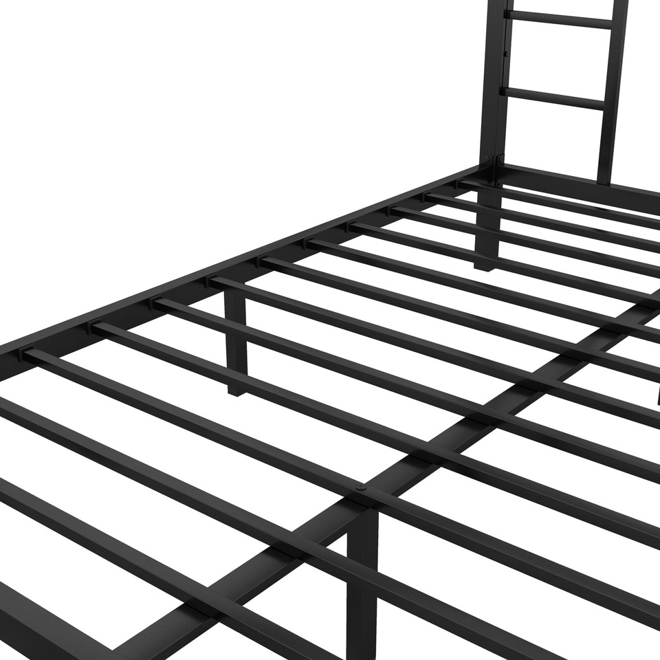 Twin XL Over Queen Metal Bunk Beds for Adults,Heavy Duty Adult Bunk