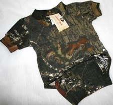 Mossy Oak Camo Baby Diaper Shirt, Infant Camouflage Snap Creeper