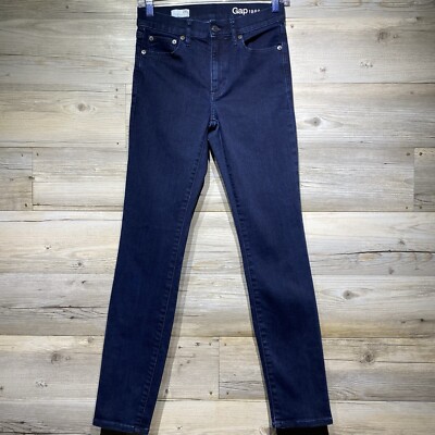 Gap 1969 Jeans Slim Straight Size 26S W26 L30 Dark Blue Denim