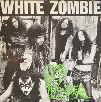 White Zombie God Of Thunder LP Vinyl 1989 US Original Caroline
