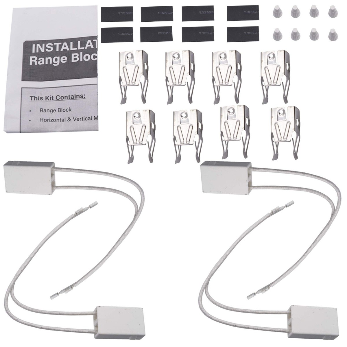 4 Prese Bruciatore Elettrico ERP ER12001676-4PACK - Compatibili Whirlpool, Maytag, Jenn-Air