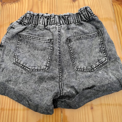 H&M black denim cuffed shorts sz 14 - Picture 6 of 6