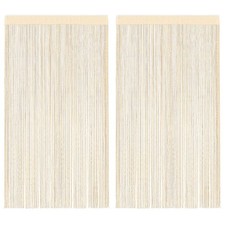 2x Fadenvorhang Fadengardine Vorhang T&uuml;rvorhang Gardine mehrere Auswahl vidaXL