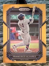 💥2023 Panini Prizm💥FRANCISCO ALVAREZ #26 Gold Parallel New York Mets  05/10