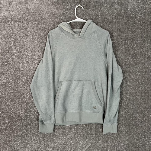 Outerknown Hightide Hoodie Mens Medium Blue Terry Cloth Pullover Beach