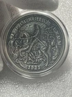 1921 Antiqued Death 1 Troy Oz .999 Fine Silver Round In Capsule #1242