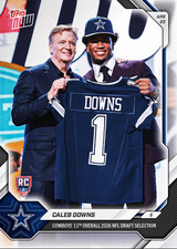 2026 Topps Now Caleb Downs #CDOW Dallas Cowboys Rookie RC Football Card