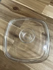 VTG Pyrex Clear A-7-C Glass Replacement Lid For Corning Ware 6.5” Square  B