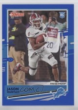 2020 Panini Donruss Rookie Press Proof Blue Jason Huntley #254 15gv