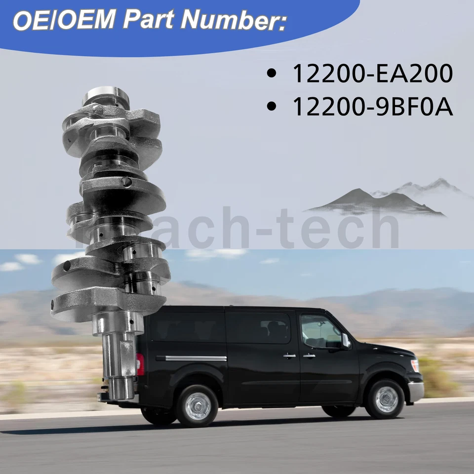 Crankshaft Standard For Nissan Frontier NV1500/NV2500/NV3500 VQ40DE V6 4.0L 92mm — 第 3/4 张图片