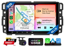 Android 13 6+64 Car Stereo GPS CarPlay For GMC Sierra Yukon Acadia Buick Enclave