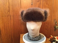 Real fur ~Beaver Hat ~New~Trooper Style ~ Size Large 