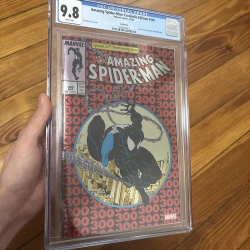 Spider-Man #300 facsimile edition, foil cover, 9.8 CGC graded