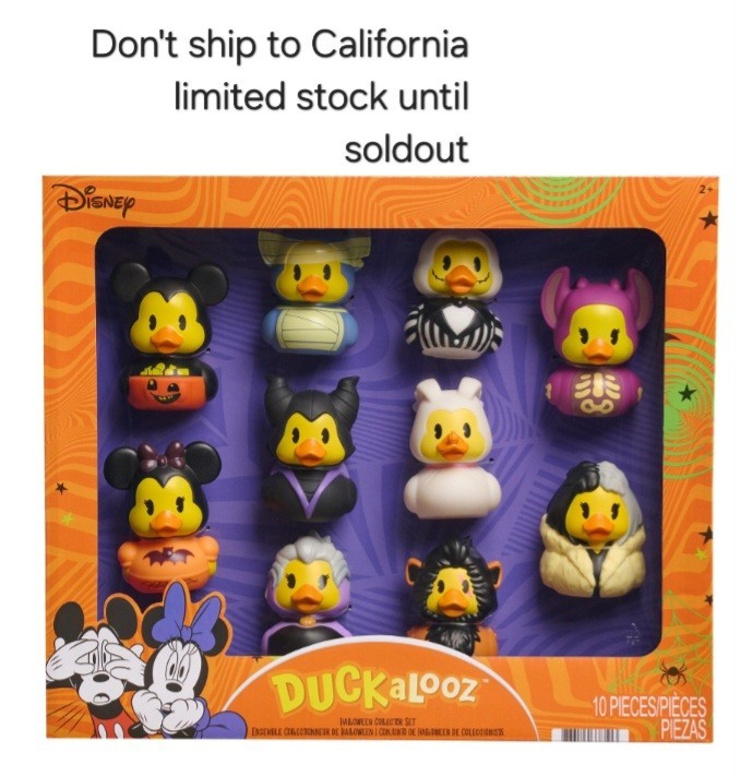 Disney 2026 Halloween Duckalooz Multipack of 10 Ducks Collector Set Figures NEW
