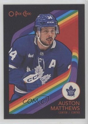 2023-24 O-Pee-Chee Retro Black Border 67/100 Auston Matthews #101 15ok