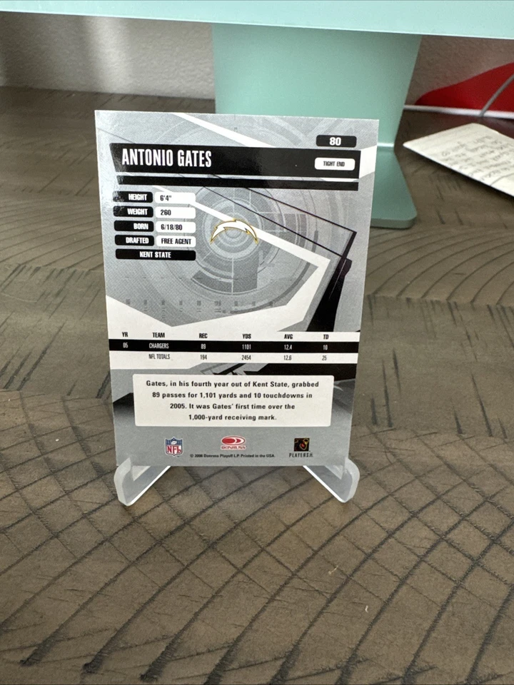 2006 Donruss Elite - Antonio Gates #80 - Image 2 of 2