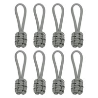 8-Teilige ReißVerschluss-ZugbäNder FüR Ersatz, 80X3Mm Polypropylen, Grau