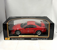 Maisto Special Edition 2000 Ford Svt Mustang Cobra R 118 Red Diecast Nib Maisto Special Edition 2000 Ford Svt Mustang Cobra R 118 Red Diecast Nib