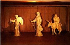 Dr Jim Stamps Postcard The Escape Into Egypt Wood Carving By Joe Barta