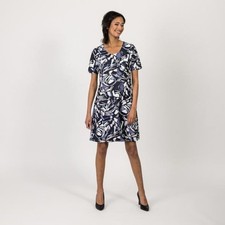 Kleid blau 38/40 FASHION NEWS Damen Wende-Kleid mehrfarbig UVP: 79€ A51