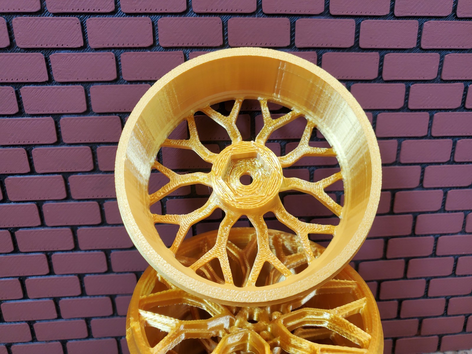 3d Printed 1:10 RC Gold Wheels Fits Redcat 26ers Tires RC Car 12mm Hex Set of 4