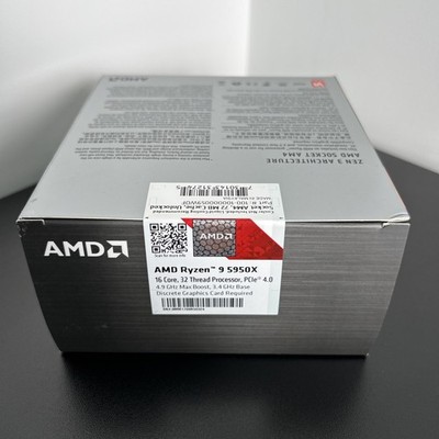 AMD Ryzen 9 5950X Desktop Processor (4.9GHz, 16 Cores, Socket AM4
