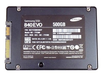 500GB Samsung 840 EVO MZ7TE500HMHP SATA 6Gbps 2.5 inch SSD Solid State Drive 1A