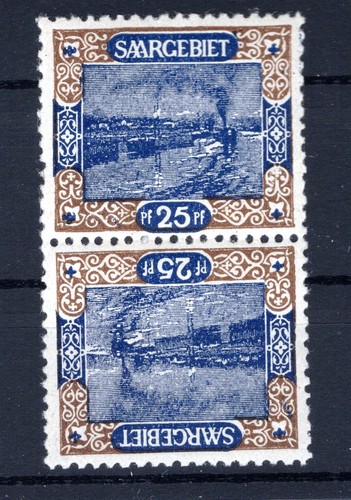 Saar Flap Center Cartoon 56KdrIII Flawless MNH Unstamped (DA8244