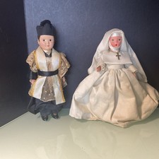 Vintage Priest And Nun Dolls
