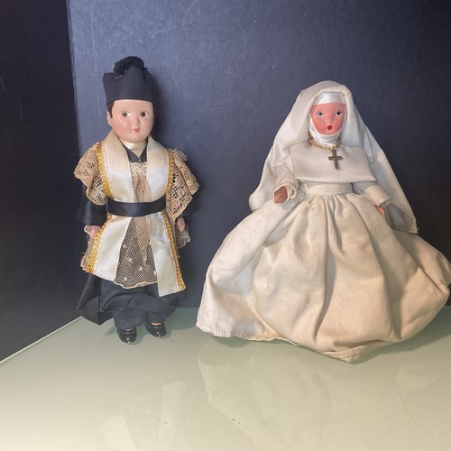 Vintage Priest And Nun Dolls