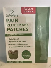 Pain Relief Patches Herbal Plaster Knee & Heat Patches for Pain Relief 12 Count