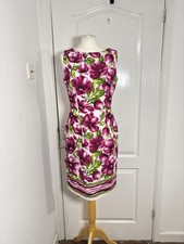 London Times Dress Women's Size 8 Floral Pink Green Size 8 Wedding Races Cruise