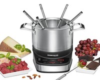 Elektro Fondue Set F 1200 Fonduetopf Aus Edelstahl 2,5 Liter, 6 Fonduegabeln...