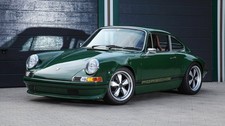Classic Green Porsche 911 Sports Car Vintage Automobile Photo Reprint