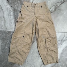 BDG Urban Outfitters Beige Cargo Pants Sz 0 Barrel Leg Baggy Y2K Style Stain