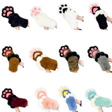 Furry Plush Cats Paws Gloves Fursuit Costume Handwear Oversized Cosplay Gloves