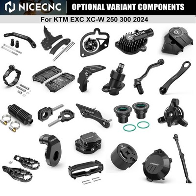 For KTM EXC XCW 250 300 2024 NICECNC Engine Body Kit Foot pegs Swingarm Guard