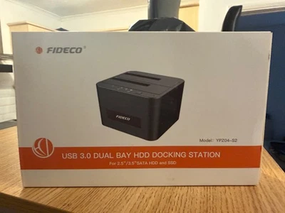 FIDECO Hard Drive Docking Station (New-Unopened) USB3.0 HDD for 3. X20