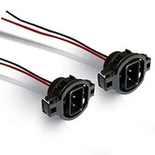 LED Bulbs Male Connector Pigtail Socket Wiring Harness Plug-5202 2504 PS24W 5201